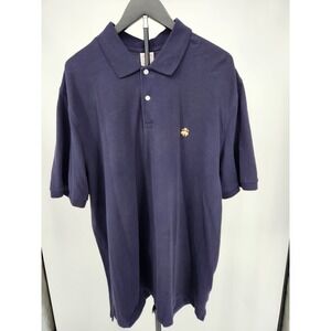 Brooks Brothers Performance Polo Shirt Mens XXL Navy Blue Original Fit Cotton